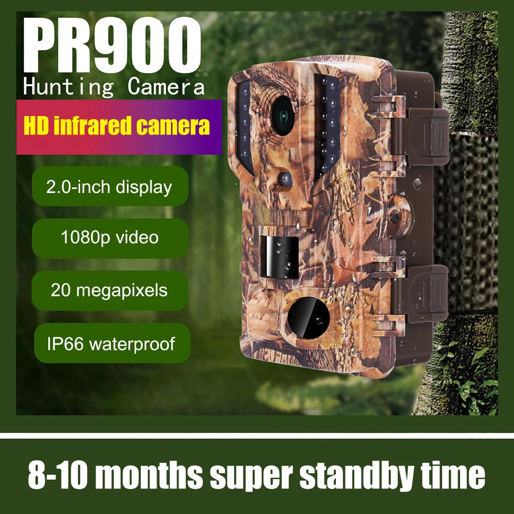 

Hunting Trail Camera 20MP 1080P HD Infrared Wildlife Cameras Night Vision Outdoor Wild Animal Tracking Detector Hunting Access