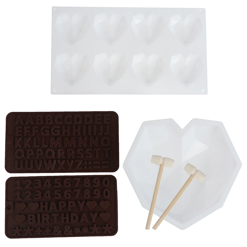 Силиконовые формы для шоколада ко Дню Святого Валентина в форме сердца