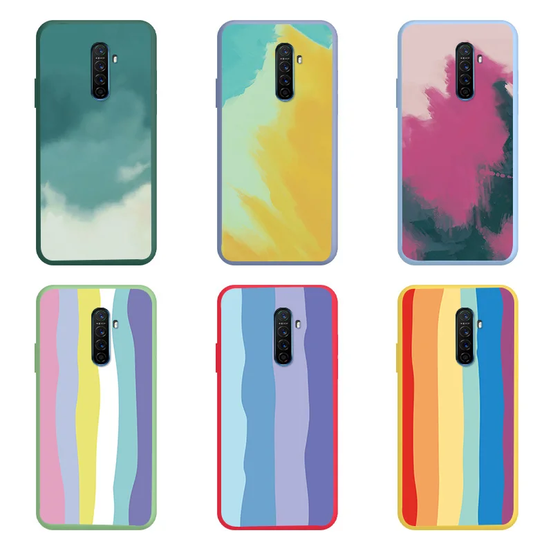 

Color Rainbow TPU Soft Shell For OPPO Reno ACE ACE2 Case Matte Silicone Edging For OPPO Reno ACE ACE2 Cute Fashion Case Phone