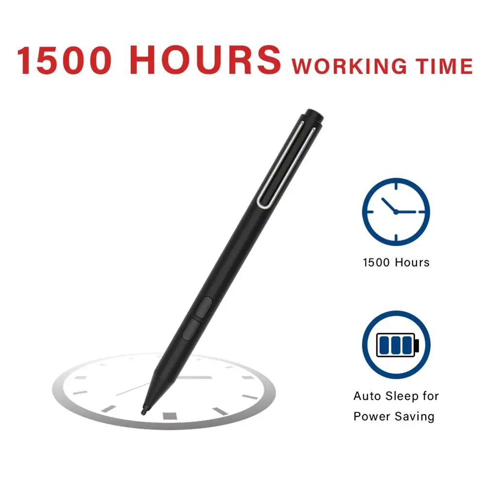 

Active Stylus Pen Aluminum Alloy Pressure Sensitivity Stylus Active Pen Surface Laptop Stylus Pen