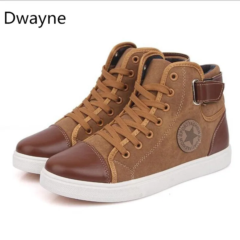 Dwayne/Мужская Вулканизированная обувь; мужская повседневная обувь на шнуровке; модные высокие удобные мужские туфли на плоской подошве в стиле ретро; размеры 39-46