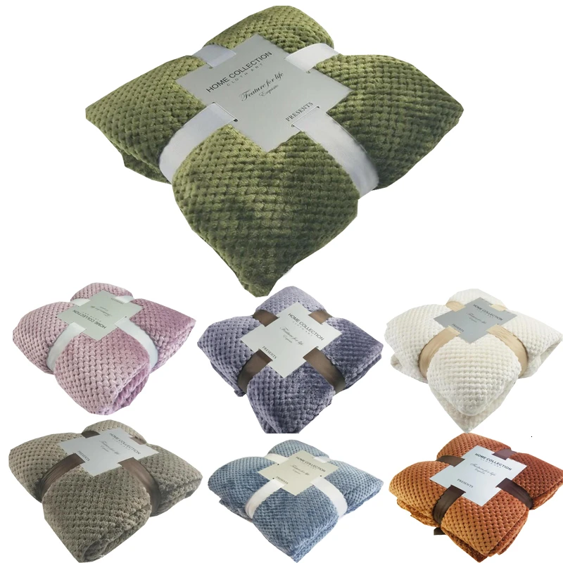 Супермягкое фланелевое одеяло для офиса детское полотенце флисовое Сетчатое