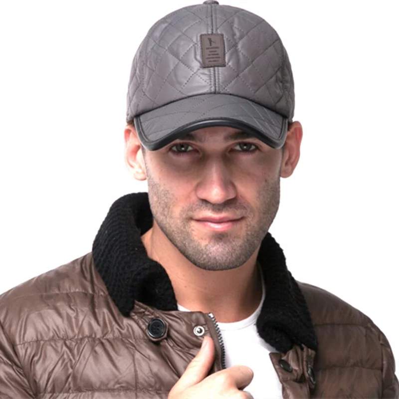 Высокое качество 2017 бейсбольная кепка для мужчин осень зима модные шапки из