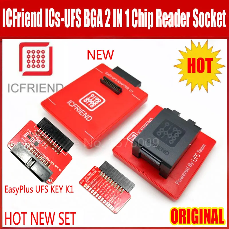 Новые оригинальные Moorc UFS разъем адаптера ICFriend ИС 2IN1 поддержка BGA254 BGA153 с легкий JTAG