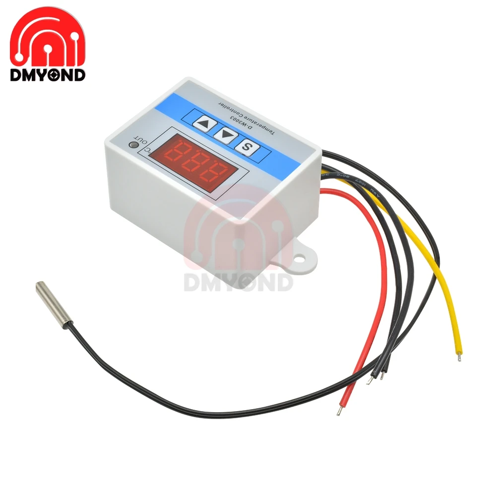 Цифровой светодиодный регулятор температуры и влажности W3003 12 в термостат