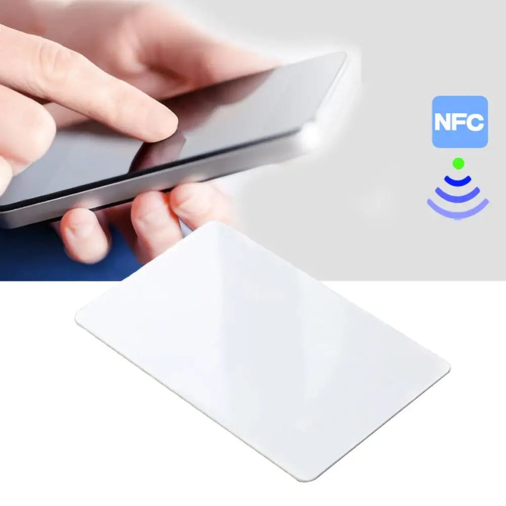 Карты NFC NTAG215 белые пустые ПВХ бирки водонепроницаемые чиповые карты ключ