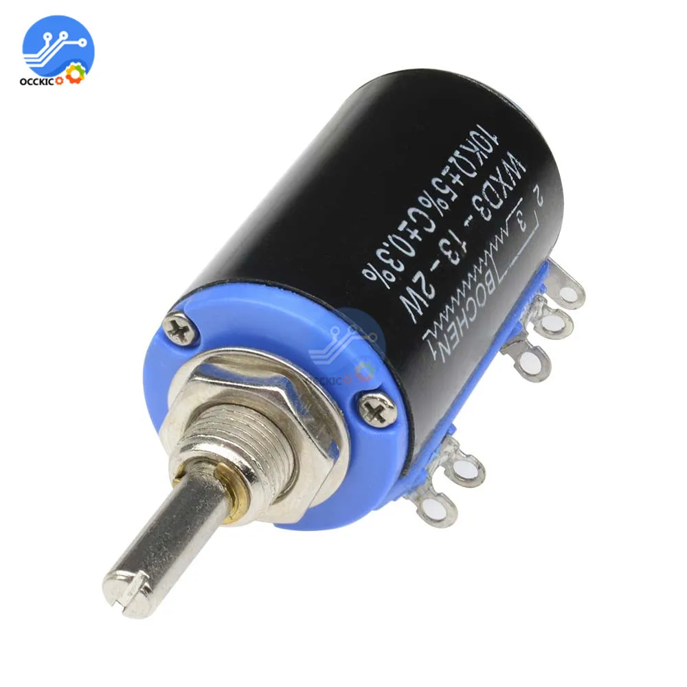 WXD3 13 2W 10K ohm многооборотный проволочный потенциометр регулируемый резистор|resistor