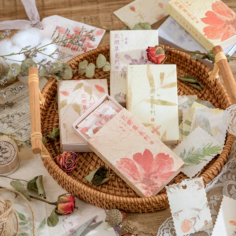 30 шт./кор. опавших листьев Цветок текстурированные обои арт Материал Бумага мусор