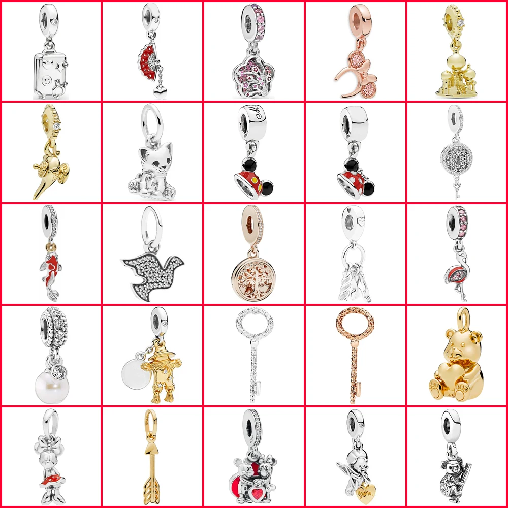 Женская подвеска с логотипом LISM 100% Серебро 925 пробы бусинами сделай сам браслет 1: