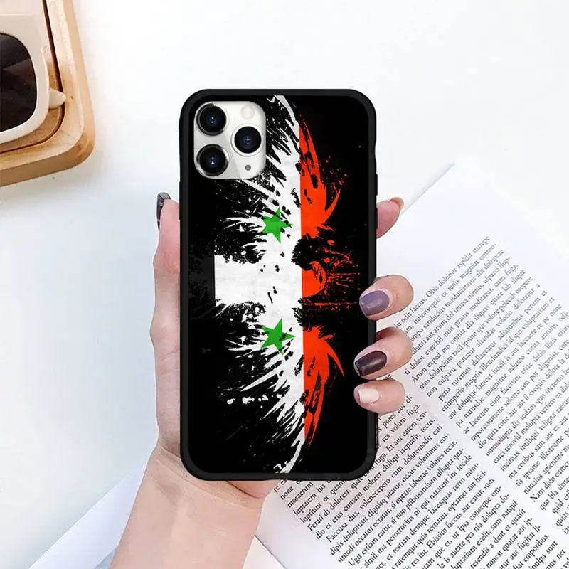 

Syria Flag Phone Case for iPhone 11 12 pro XS MAX 8 7 6 6S Plus X 5S SE 2020 XR mini