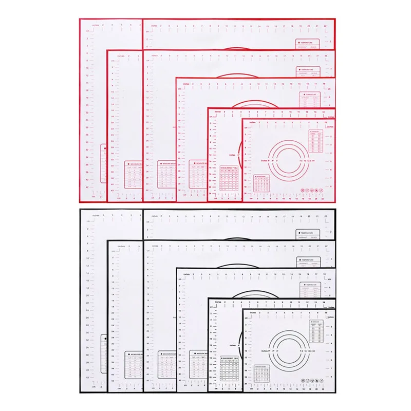 Силиконовые коврики для выпечки лист теста пиццы антипригарный держатель