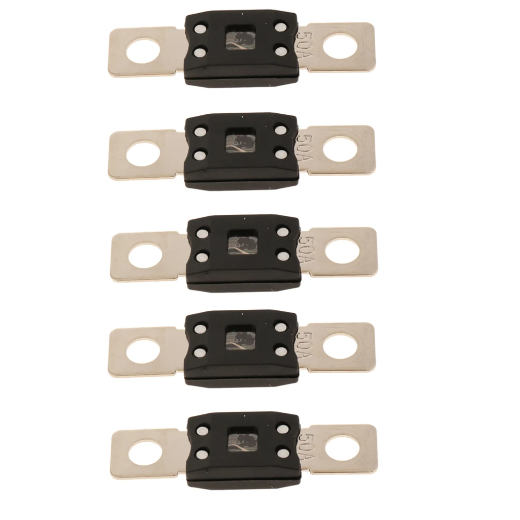 

5pcs Down Mega Fuse 50A 32v For Vehicle Truck Boat Marine Yacht Camper