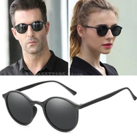 2022 vintage women men polarized sunglasses round retro rivet frame sun glasses men goggle eyewear uv400 gafas de sol