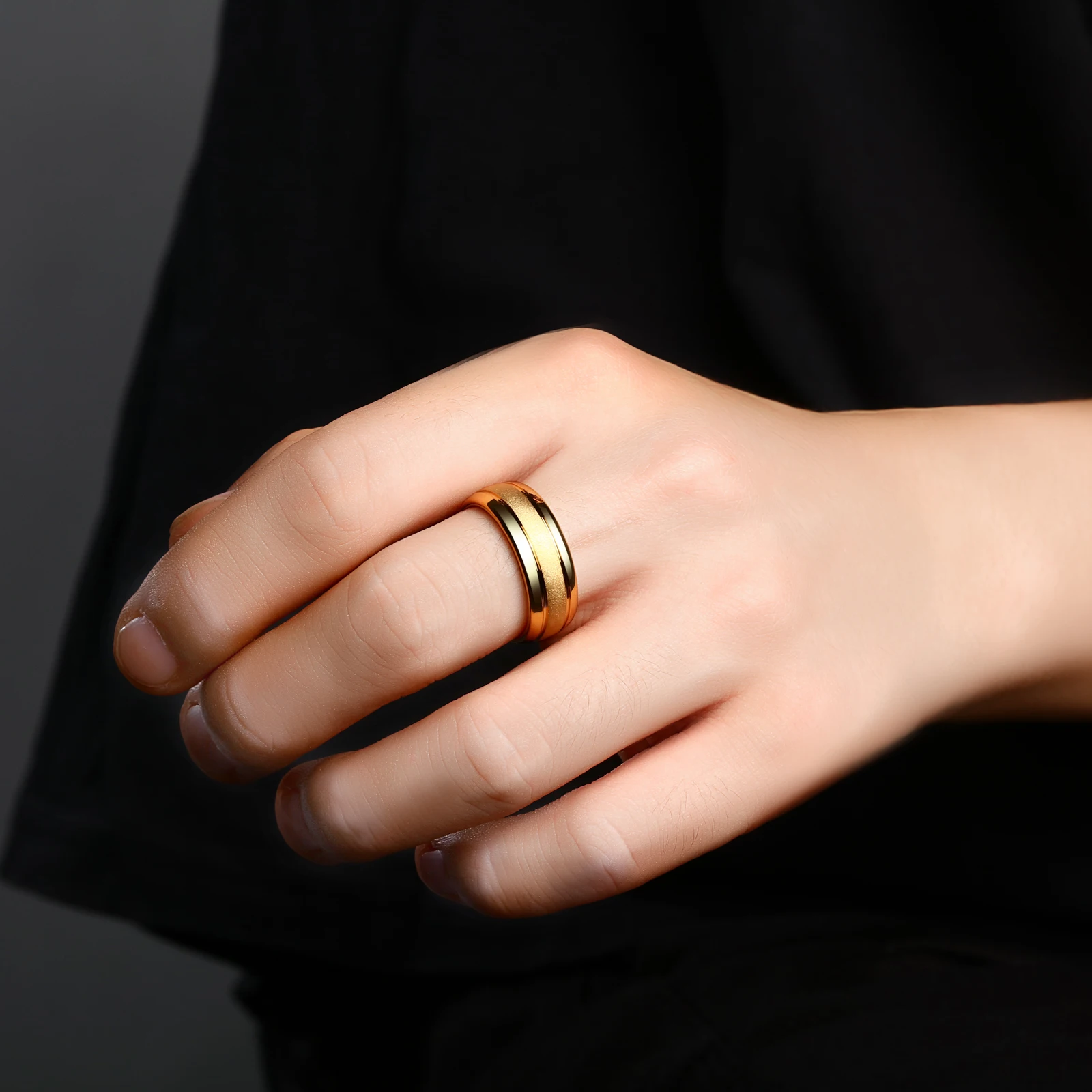 Мужские кольца Newshe из карбида вольфрама 8 мм | Украшения и аксессуары