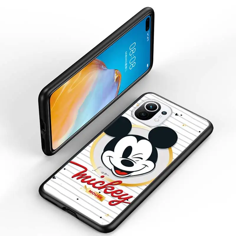 Pink Minnie Cartoon Cute For Xiaomi Mi 12S 12X 12 11 11T 11i 10T 10 Pro Lite Ultra 5G 9T 9SE Black Phone Case