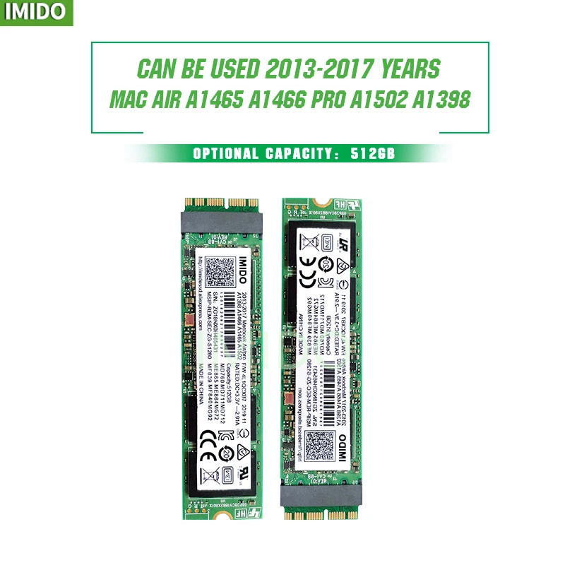 НОВЫЙ 512 ГБ SSD для Macbook Air 2013 2014 2015 A1465 A1466 imac PRO A1502 A1398 мини твердотельный