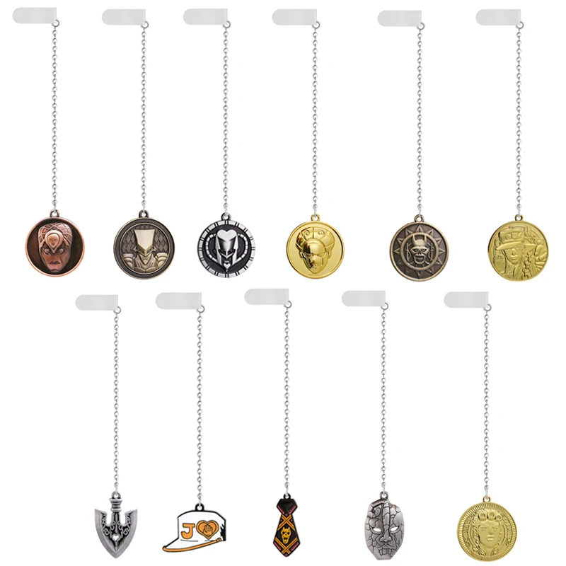 Игровые ювелирные изделия мультфильм JOJOS невероятное приключение Бумага Закладка для книги брелок маркер зажим для бумаги бизнес планирования школьные принадлежности канцелярские товары подарок для ученика