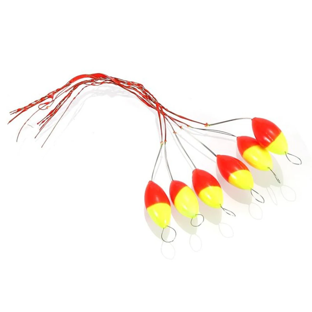 

Fishing Buoys Mixed color Space Oval Bean Mini Fishing Float Bobber Seven-star Float Oval Fishing Float Floating Beans