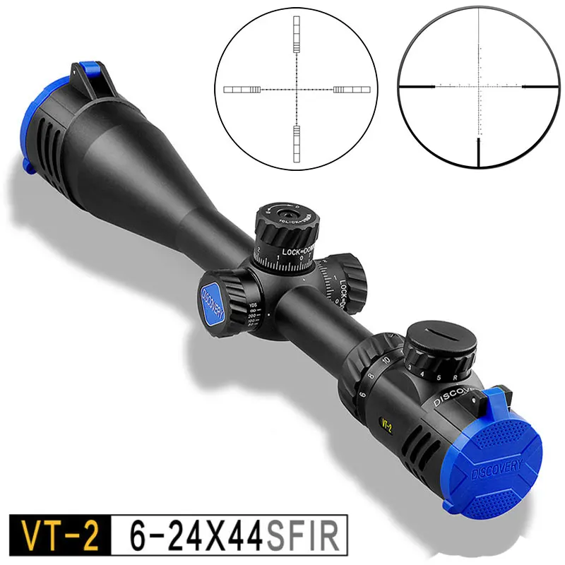 

DISCOVERY VT-2 6-24X44SFIR Scope Tactical Optical Sights R&G Illuminated Mil Dot Reticle Side Focus Optical Air Rifle Scope