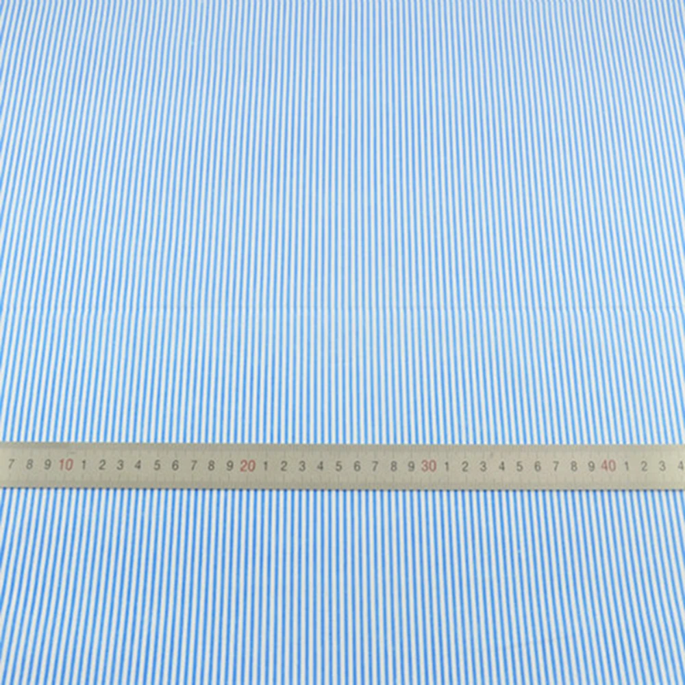 100% хлопковая ткань с синими и белыми полосками дизайнерская одежда в стиле