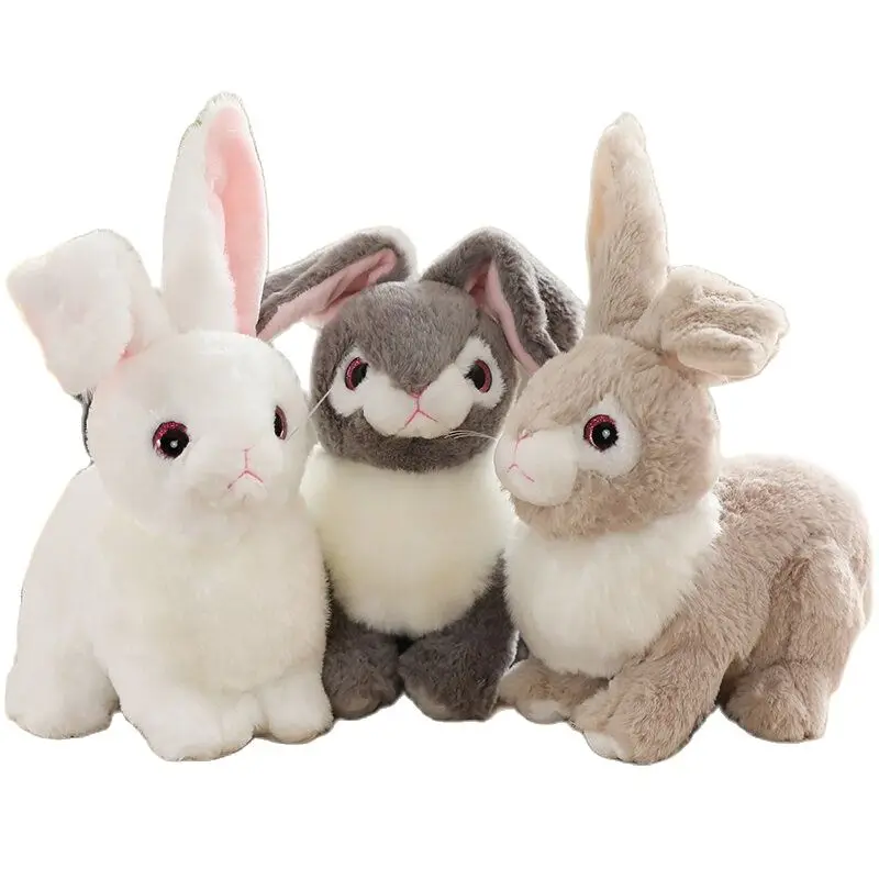 

32/40 Cm Kawaii Real Life Rabbit Doll Home Sofa Ornament Decoration Cute Stuffed Plush Hare Birthday Gift For Children Baby Girl