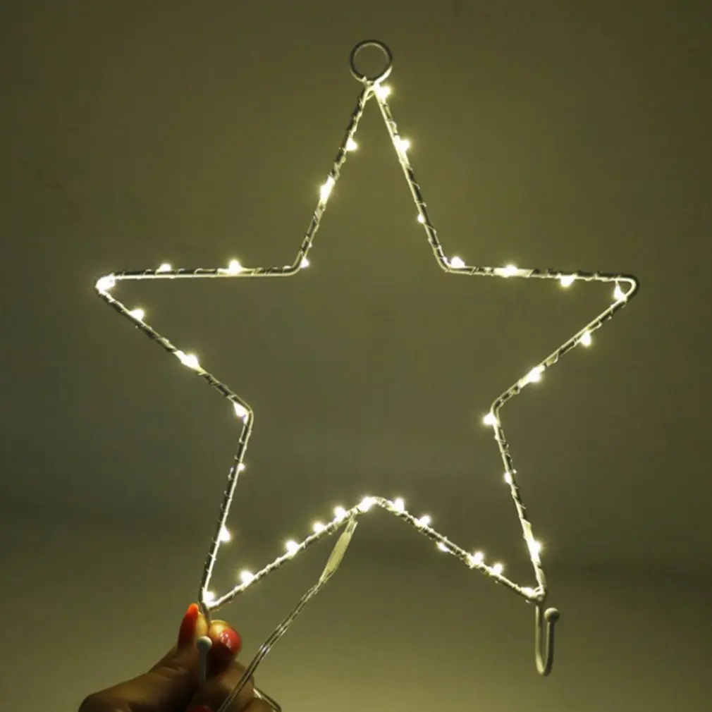 

Star Lights Led Colorful Flashing String Lights Five-pointed Star Curtain Wedding Christmas Decoration Remote Control