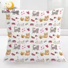 BlessLiving Dog and Cat Cushion Cover Lovely Corgi Pillow Case Cartoon Decorative Throw Pillow Cover Cute Animal Funda Cojin 1pc 1