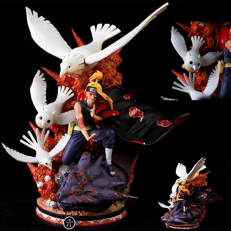 

Naruto Deidara Gk Akatsuki Series Cartoon Uchiha with Soil Figure Desktop Decoration Collection Childrens Gift Toys Statue