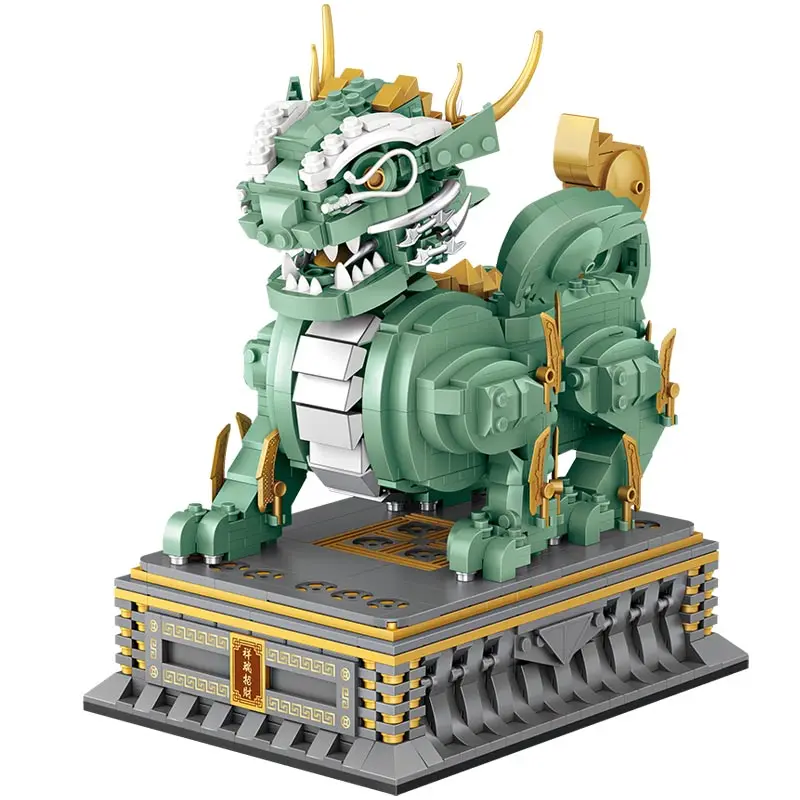 

LOZ Mini Building Blocks Building Chinese sacred beast kylin the country prevails small particles assembling toy puzzle adult