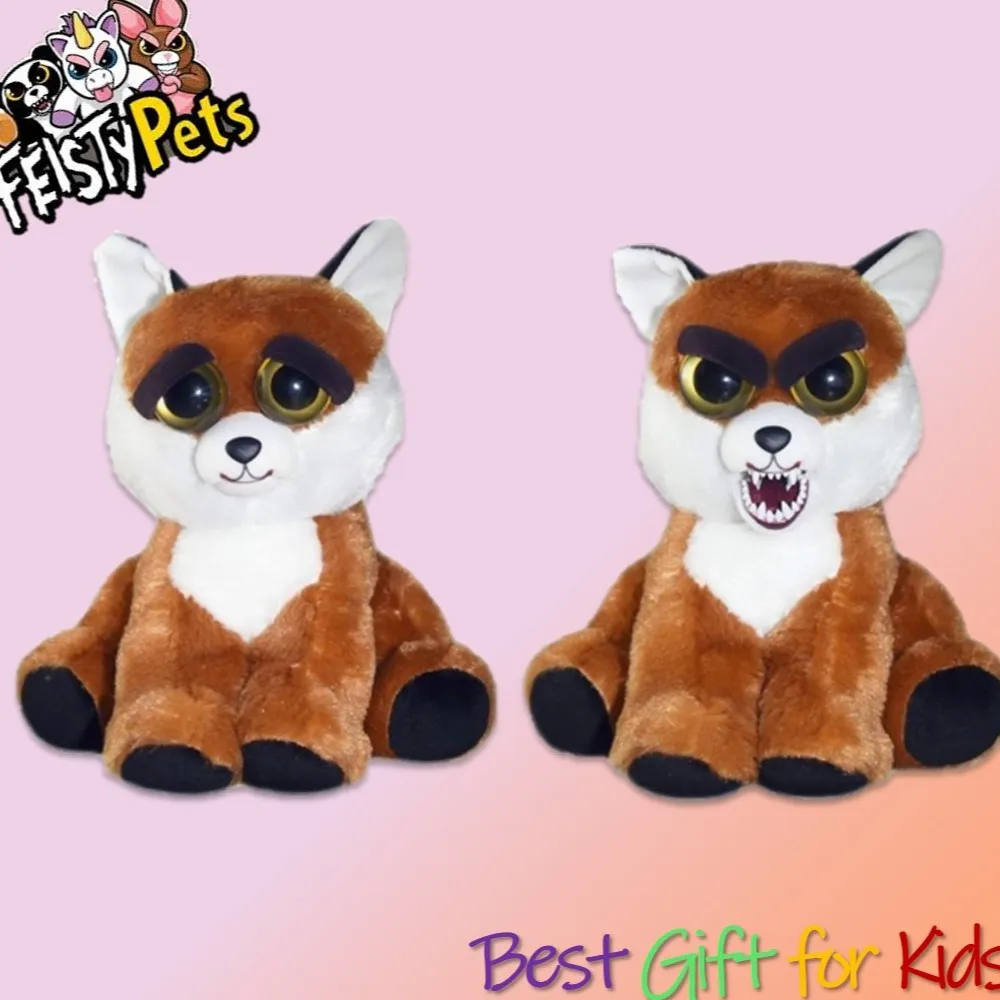 Feisty игрушки для домашних животных плюшевая кукла angry подарок лисицы|Мягкие