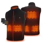 Жилет с подогревом через USB, одежда без рукавов, мужской тонкий прямой Топ, зимняя теплая Термоодежда с электроподогревом для катания на лыжах, походов, Повседневная