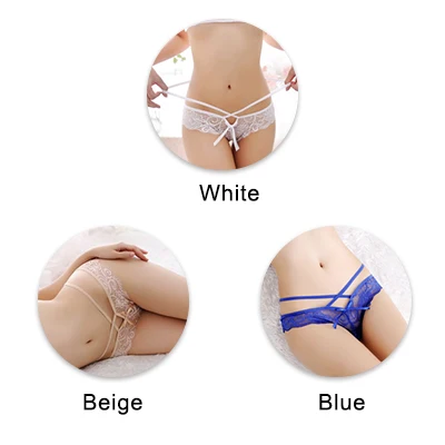 whitebeigeblue UG, сексуальные женские трусики, кружевные, низкая посадка, одноцветные, сексуальные трусы, женское нижнее белье, штаны, Дамское кружевное белье, женские стринги - Цвет: whitebeigeblue