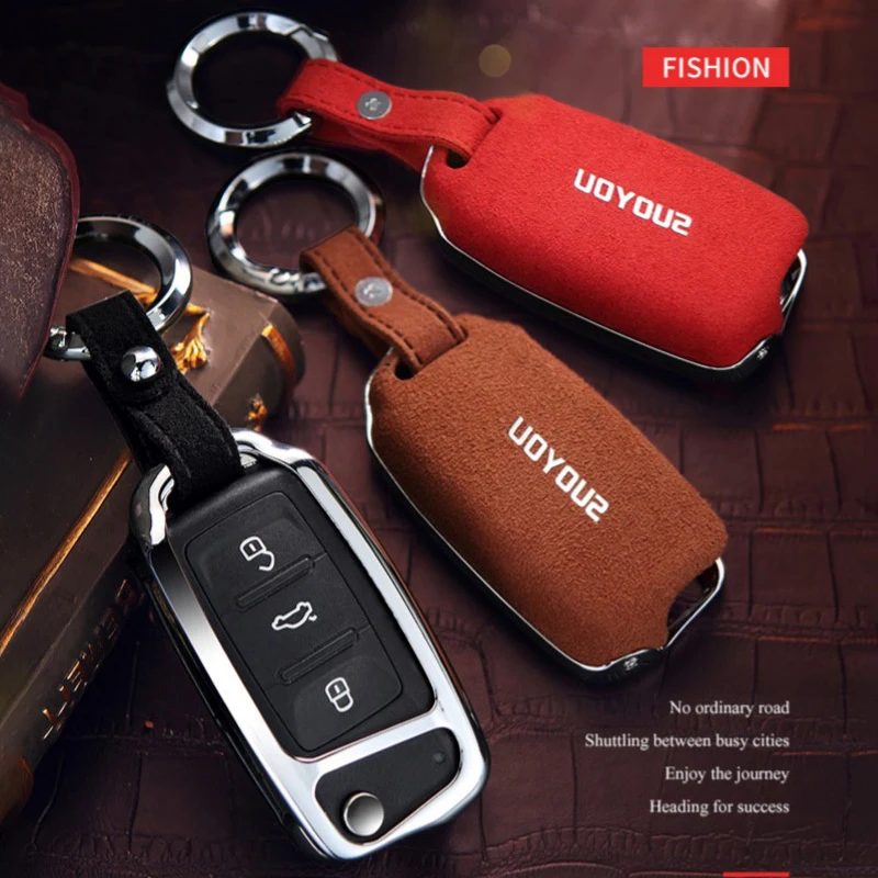 Натуральная кожа оцинкованная брелок для автомобильных ключей чехол Обложка Skoda