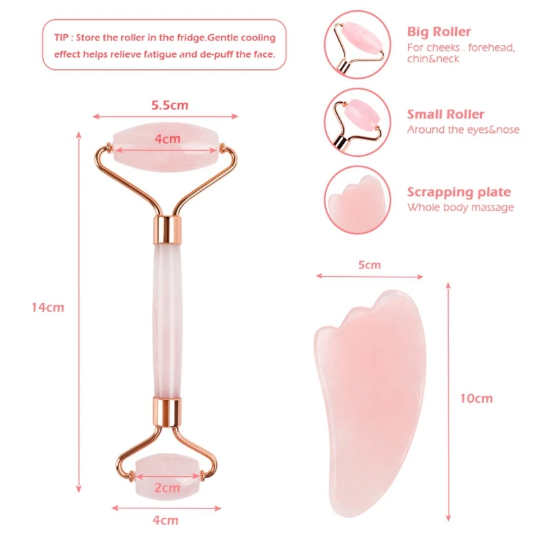 Jade Roller Gua Sha Scraping Massage Tool Set Natural Promote Blood Circulation Facial Tools Hot Selling | Красота и здоровье