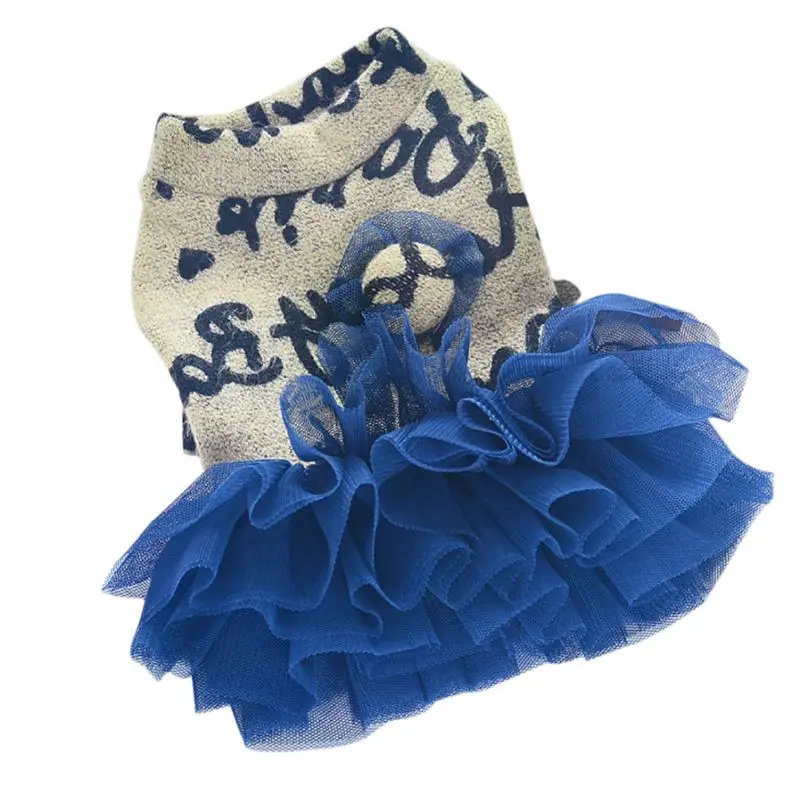 Милое кружевное Сетчатое платье-свитер с надписью для собак розовое платье