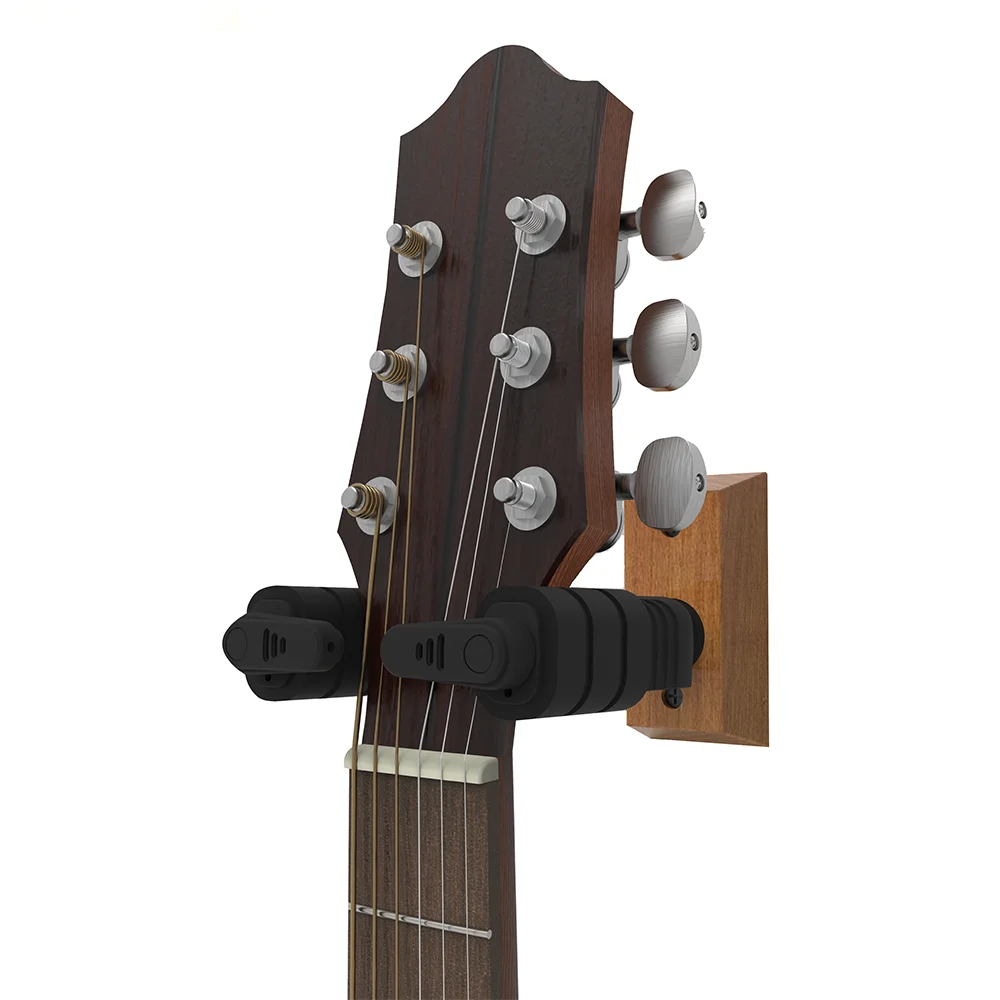 Enlarge Wall Mount Guitar Hanger Hook Holder Stand Self-Locking Hook for Acoustic Guitar Ukulele Bass Stringed Instrument Accessories