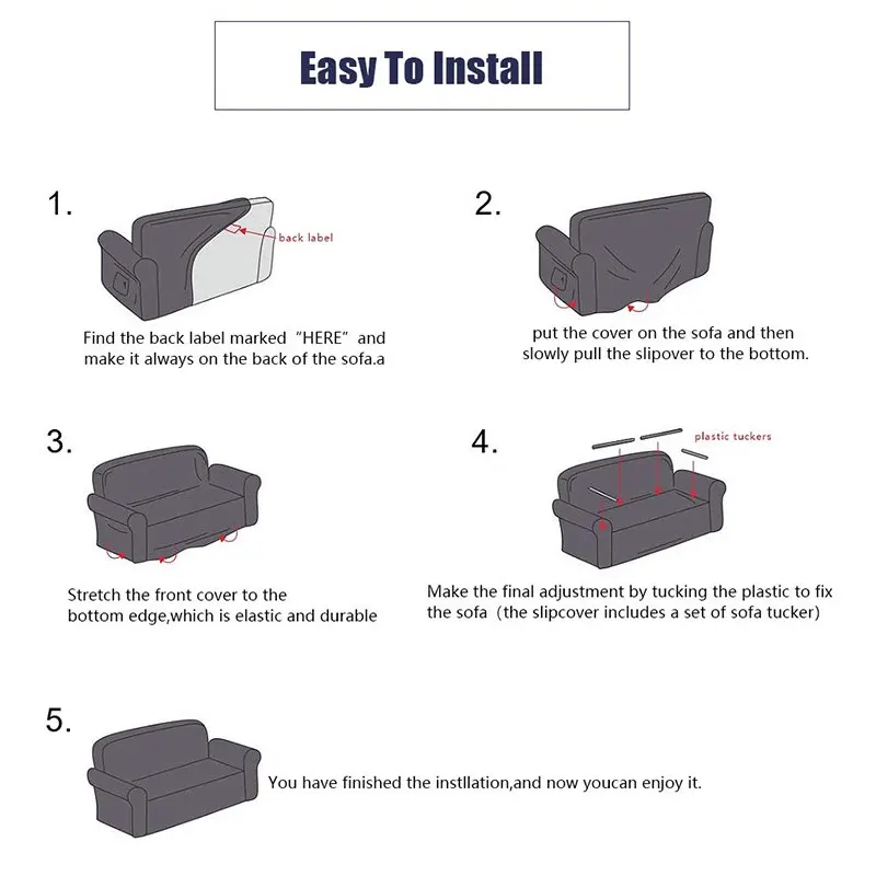 

Universal Sofa Cover Elastic Cover for Livingroom L Shape High Quality Stretchable Spandex Sofa Cover for Corner Sofa Adjustable