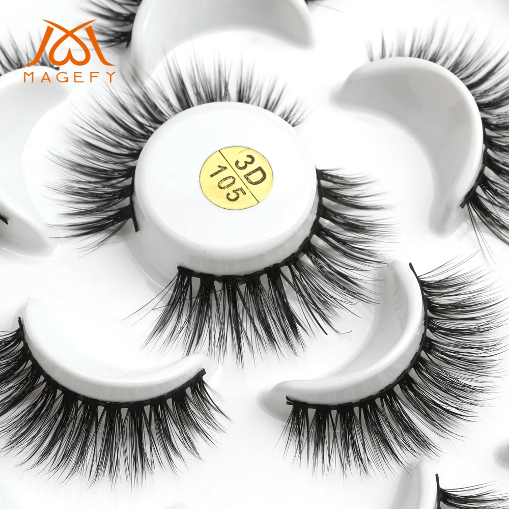 10 пар 3D норковые ресницы натуральные длинные накладные цветочного типа