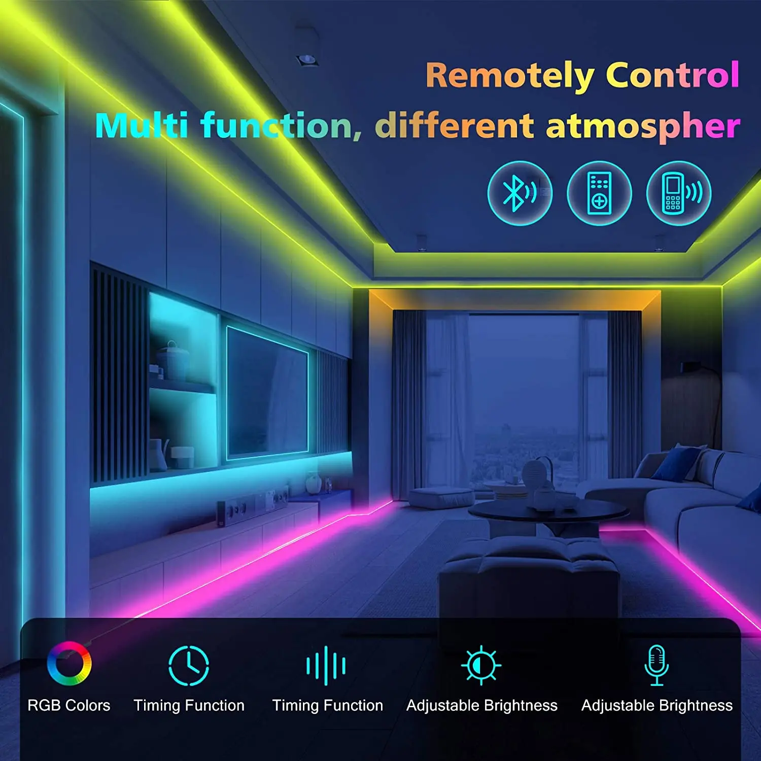 Светодиодная лента USB Bluetooth RGB 5050 2835 5 В гибкая лампа для телевизора настольного