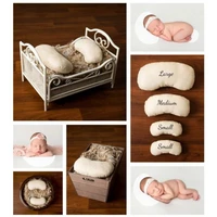 hot 4pcsset newborn photography posing beans bag baby photo booth props pillows basket filler fotografia studio accessories