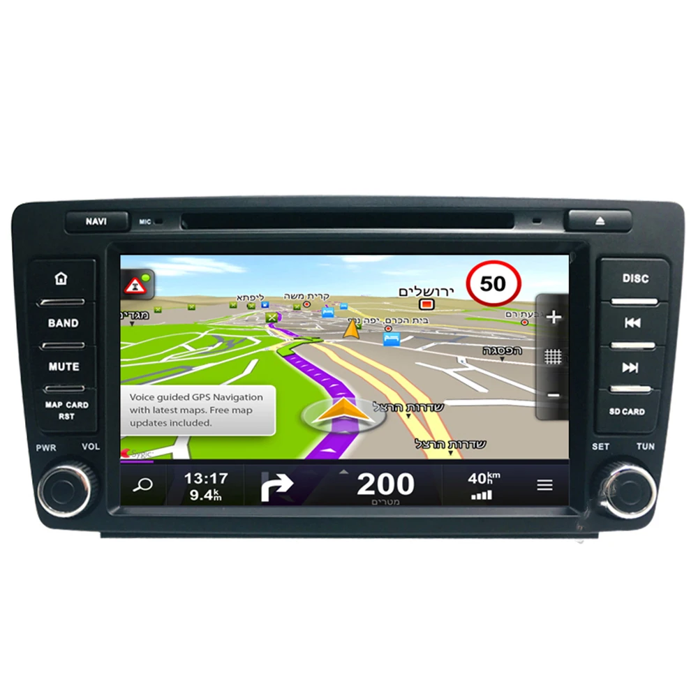 Автомобильный мультимедийный плеер стерео GPS DVD Радио Навигация Android экран для Skoda