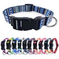 tjpbf bohemian print dog collars s l fashion durable dogs collar high quality boho geometric patterns pets supplies accessories