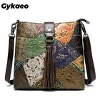 Повседневные женские уличные сумки Gykaeo из натуральной кожи, дамские сумочки от известного бренда, маленький мессенджер из воловьей кожи