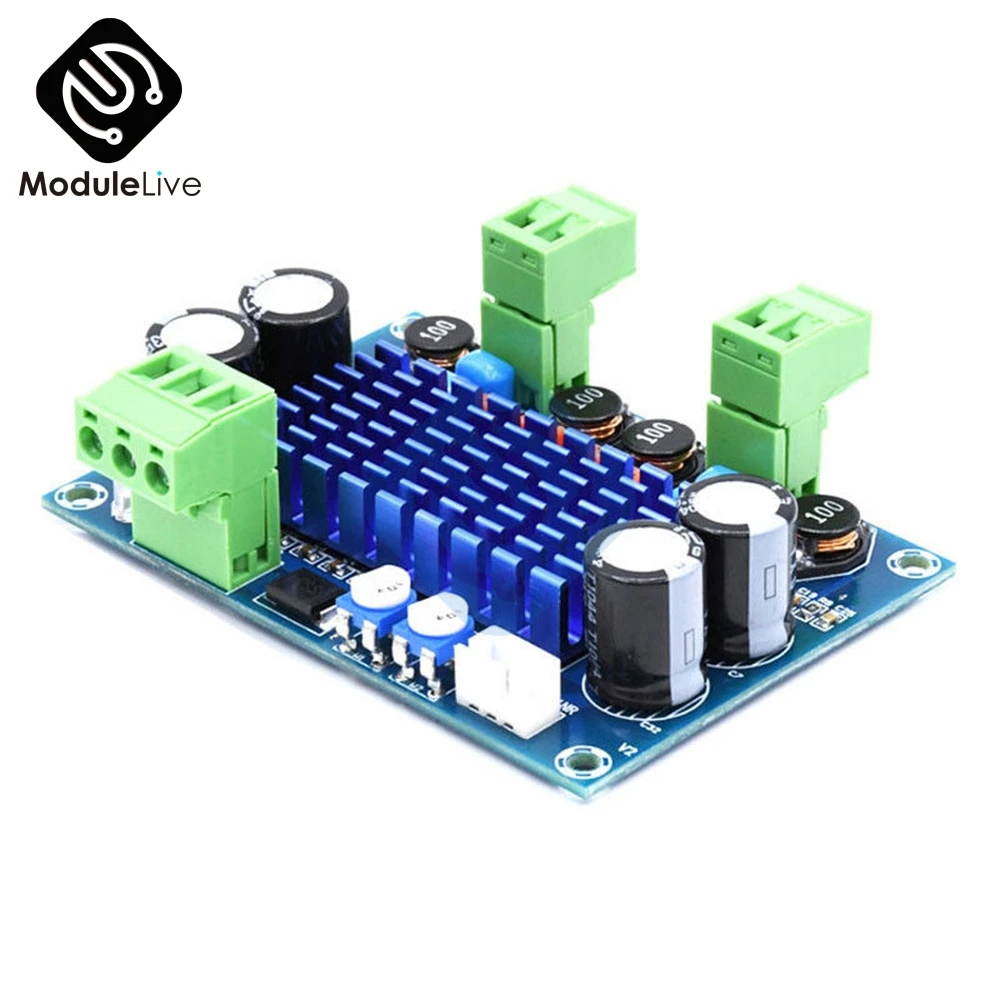 Высокомощная цифровая фотовспышка Плата усилителя мощности 2*120 Вт TPA3116D2 вход 5 В 24