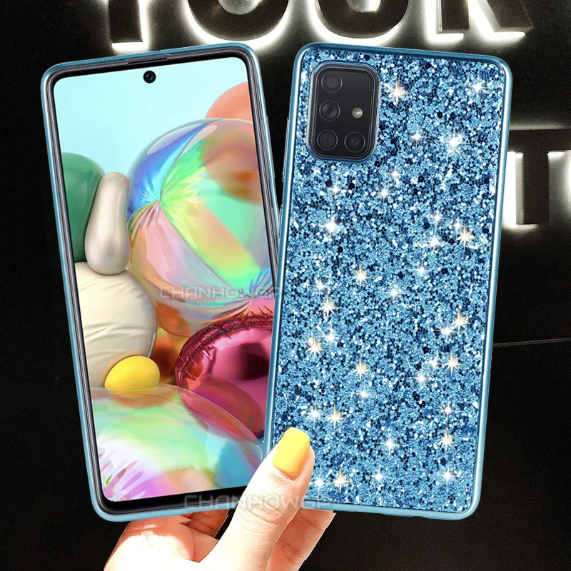 Блестящий чехол для Samsung Galaxy A51 A71 A50 A70 A30 A40 A20 A10 A60 A80 A90 A20E A10E A30S M30S M40 | Мобильные