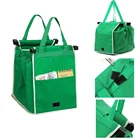 Экологичная Сумка-тоут для супермаркета, утолщенная Сумка-тележка, вместительные сумки, складная многоразовая женская сумка-тележка