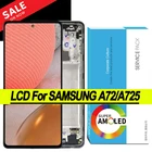 100% Оригинальный 6,7 ''AMOLED дисплей для Samsung Galaxy A72 A725 A725FDS Полный ЖК-дисплей сенсорный экран дигитайзер в сборе запасные части
