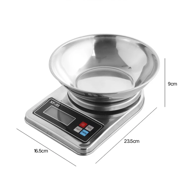 

Household Electronics Balance Xf-03 Full Stainless Steel Kitchen Weighbridge Function Baking Balance Food Balance