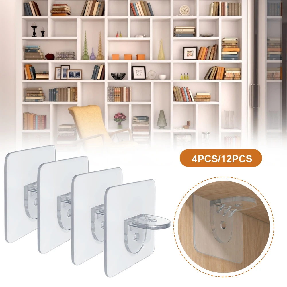 

12 шт. клей полка Поддержка колышки Punch-по желанию, шкаф полки шкафа колышки стены Вешалки для Кухня корпусной мебели