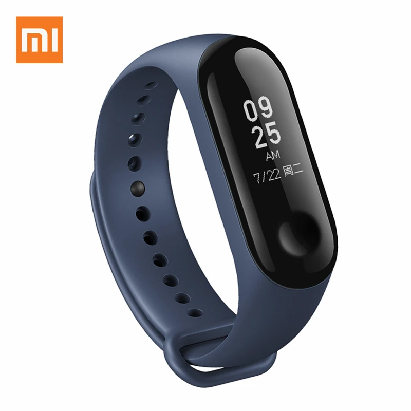 Xiaomi mi ремешок цветной mi Band 2 3 4 аксессуары для браслетов сменный умный ремешок силиконовый браслет - Цвет: mi 3 4Blue strap
